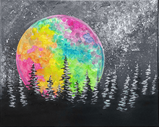 A Rainbow Moon